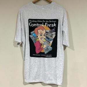 Vintage Control Freak Computer Graphic Shirt